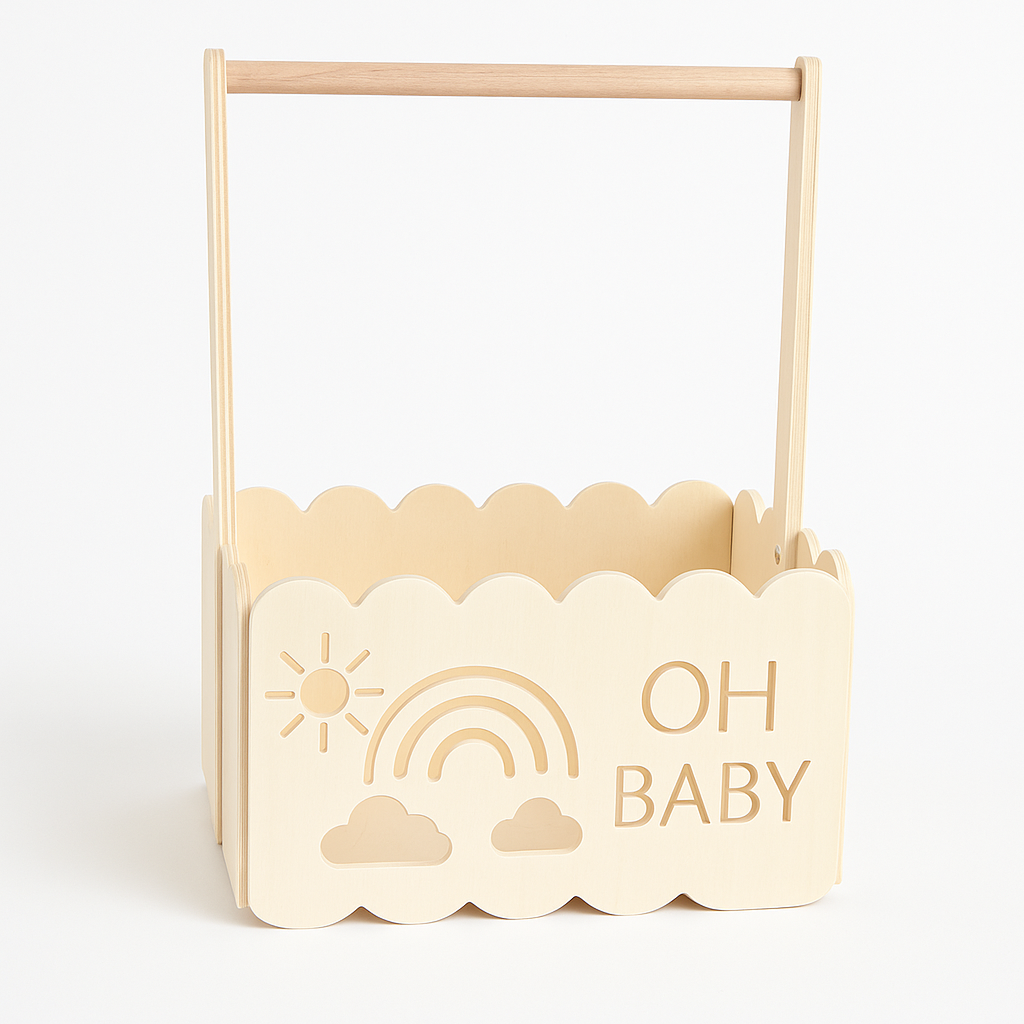 Custom Wooden Gift Box – Build Your Own Baby Hamper