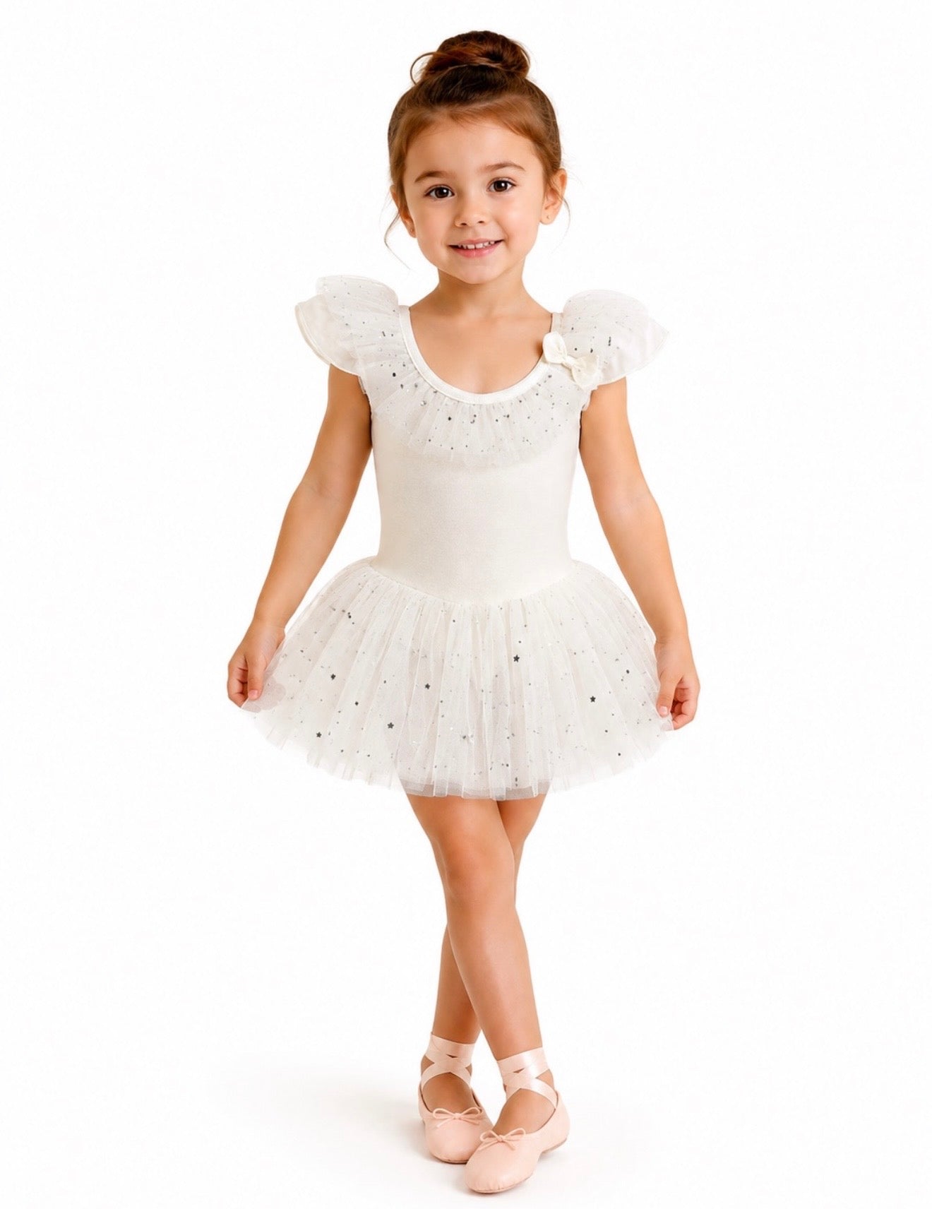 Girls Sparkle Tutu Ballet Leotard Dress