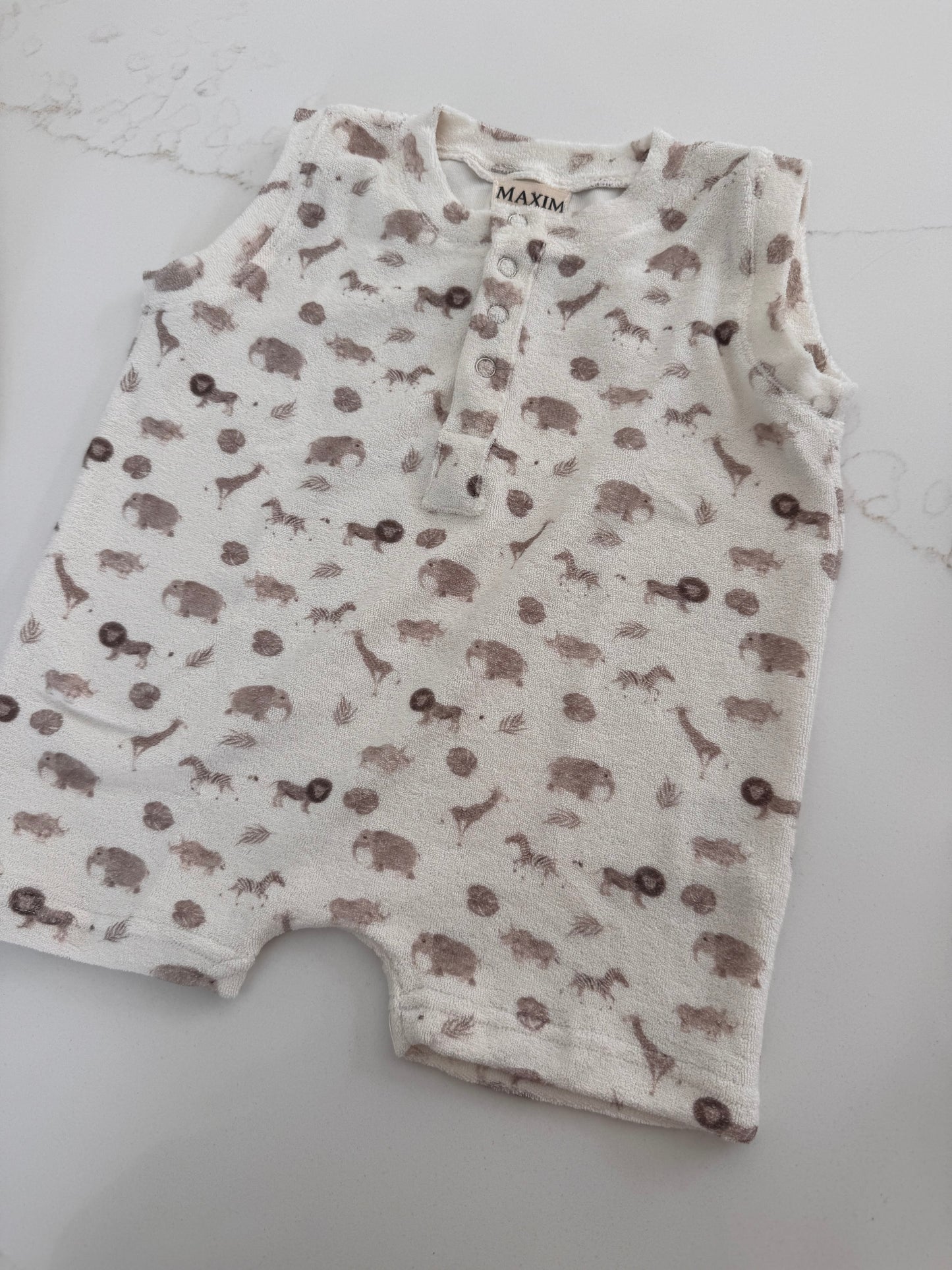 Safari Terry Bodysuit-OEKO TEX CERTIFIED