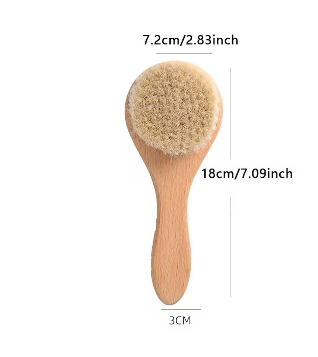 Soft Wooden Baby hair brush