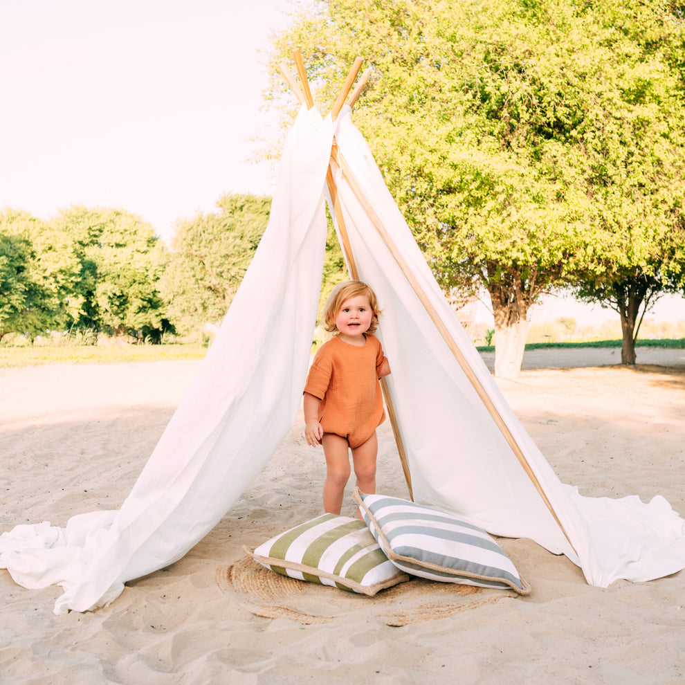 Riley Bubble Hem Unisex Romper