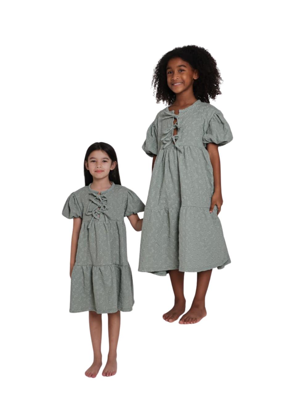 Chloe Embroidery Muslin Dress