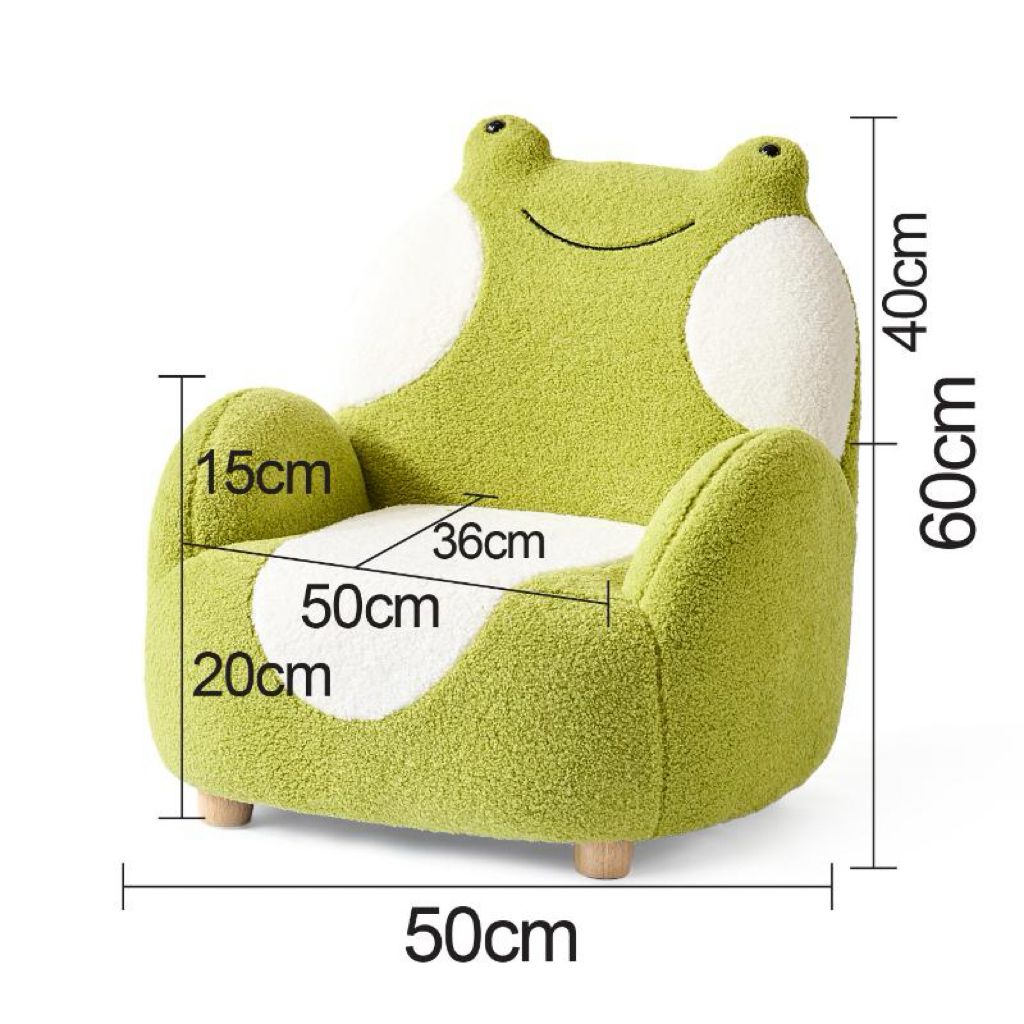 Hoppy Days Frog Bouclé Kids Armchair