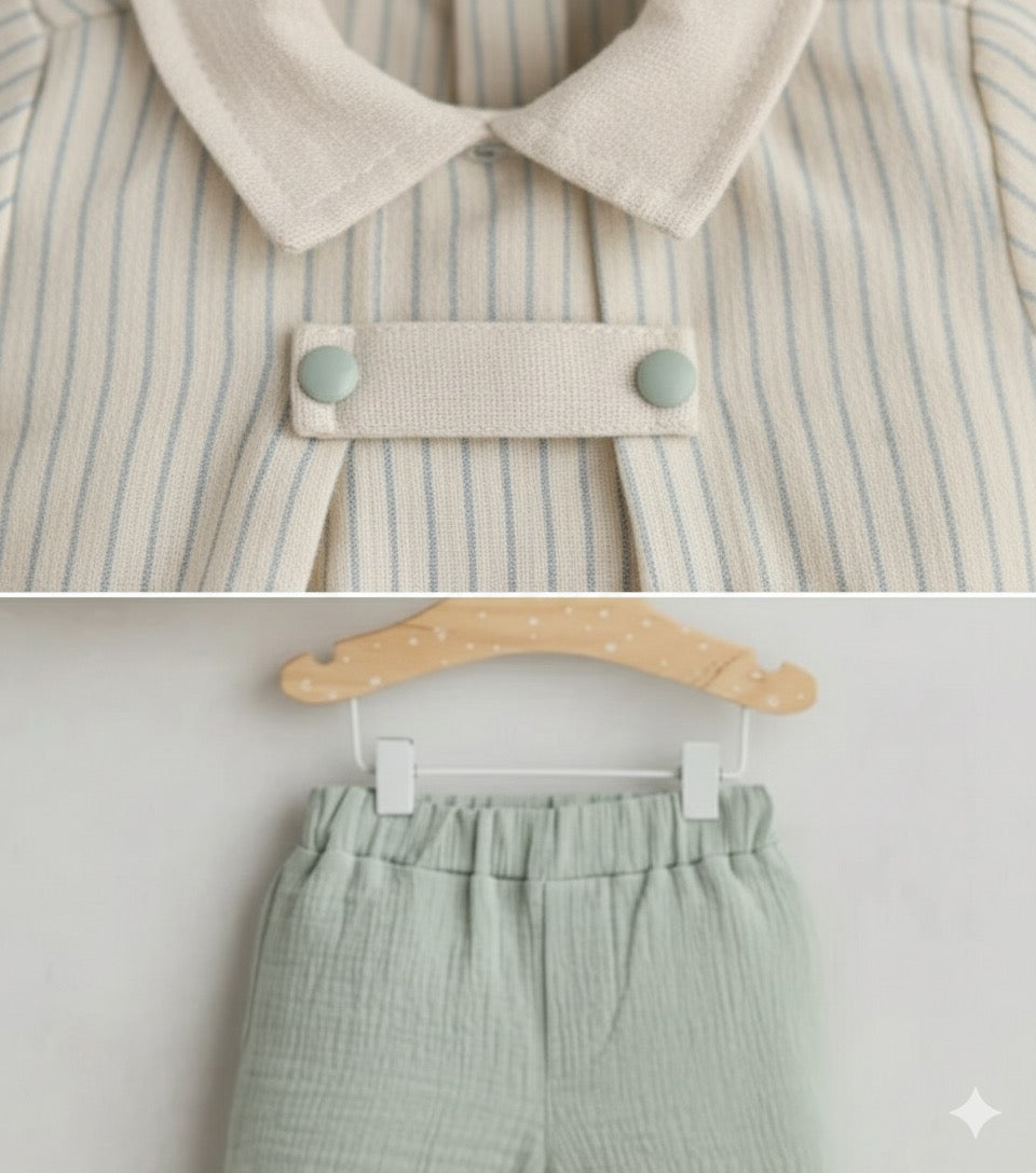 Theo Natural Muslin Set