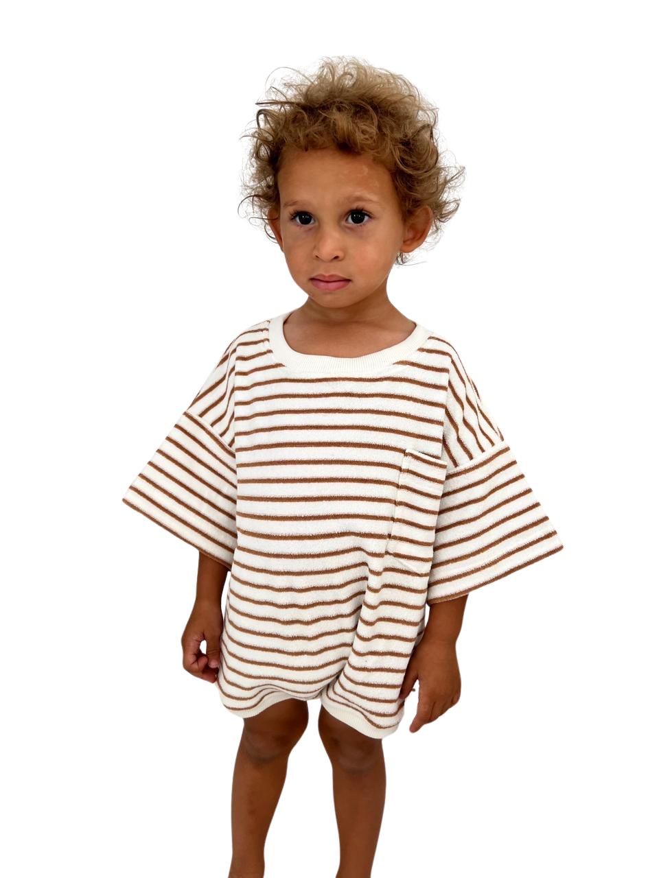 Cocoa Stripes Romper