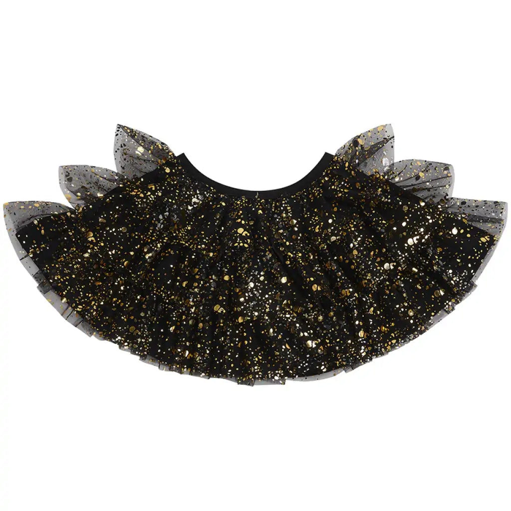 Black & Gold Sparkle Cape