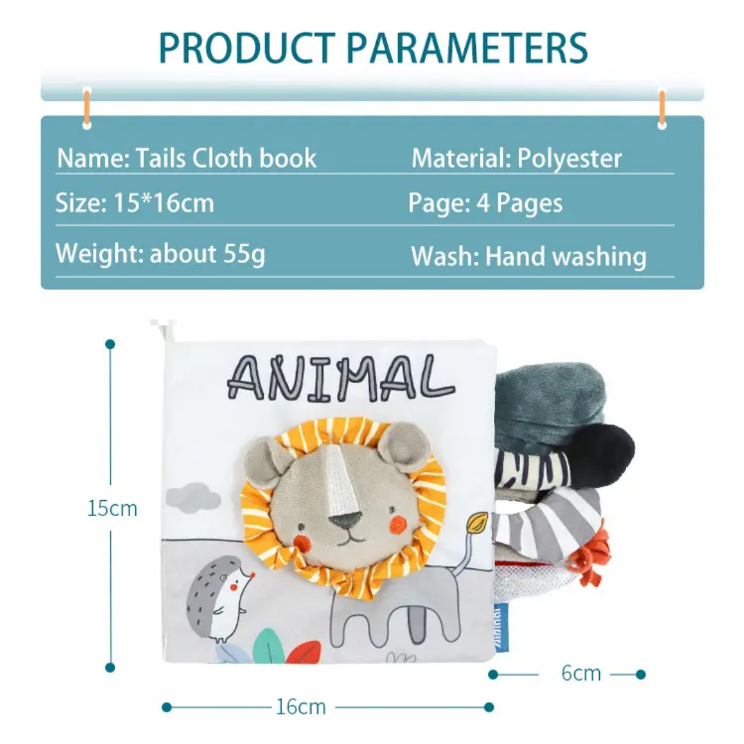 Funny Animal Tails Cloth Book