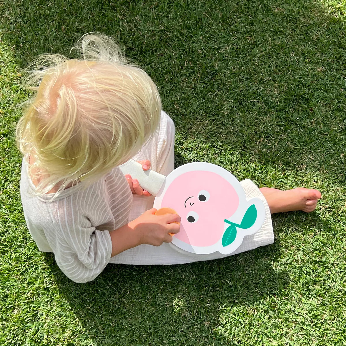 Kids Velcro Beach Bats Poppy the Peach- Multi