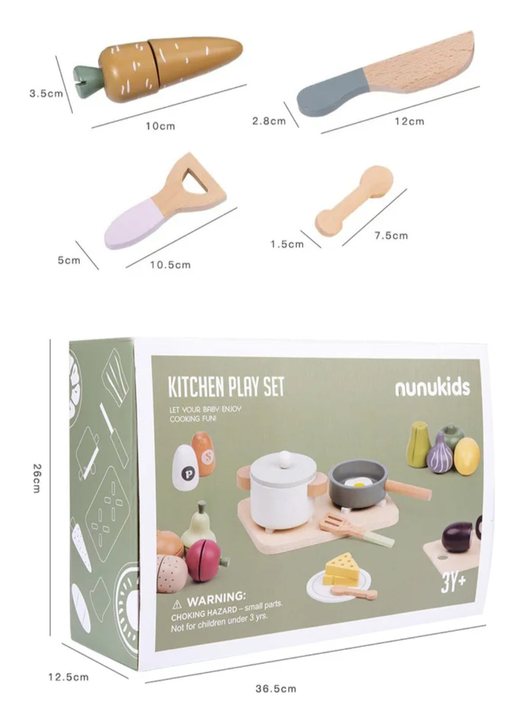 Little Chef Interactive Wooden Kitchen Play Set