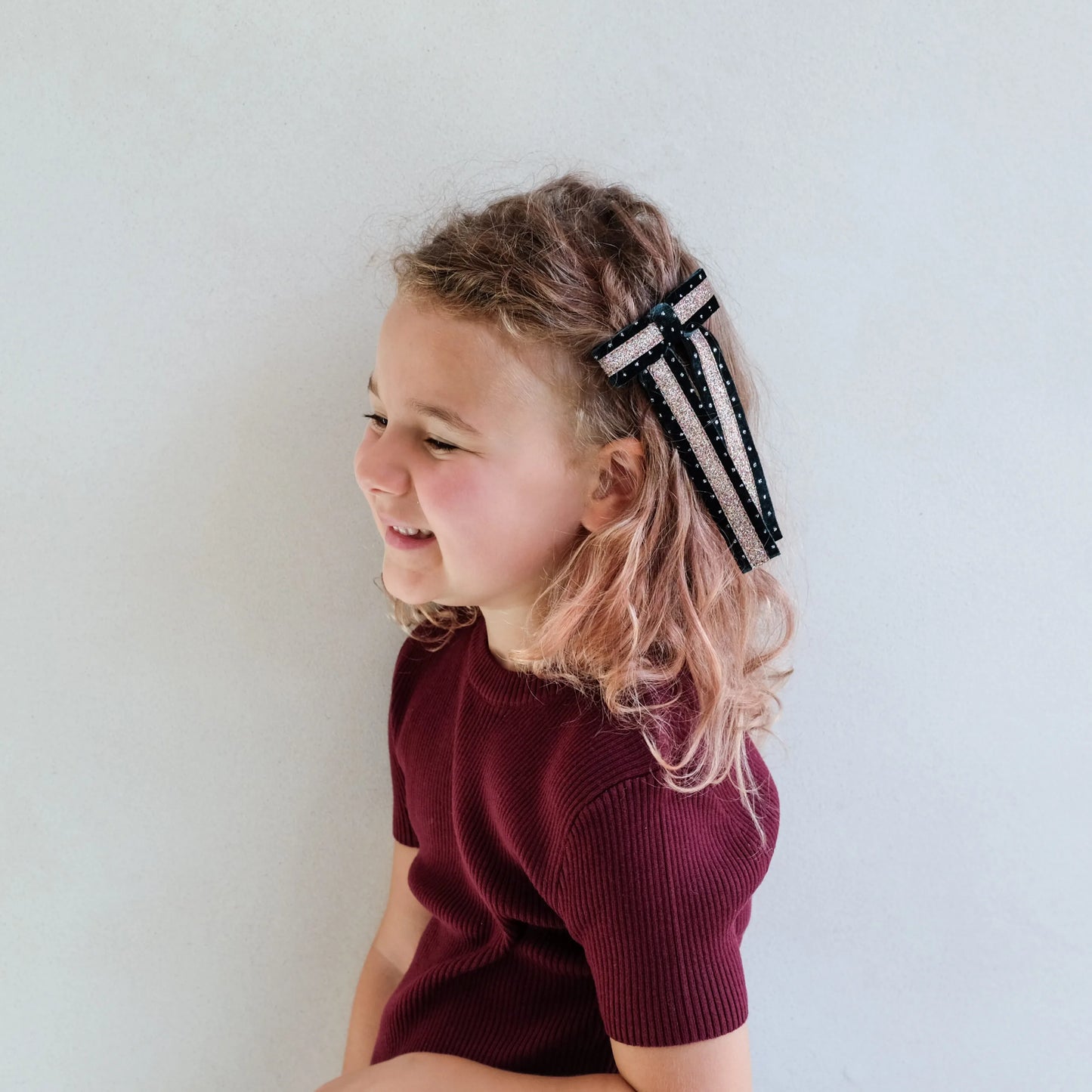 Circus Glitter Bow - Green