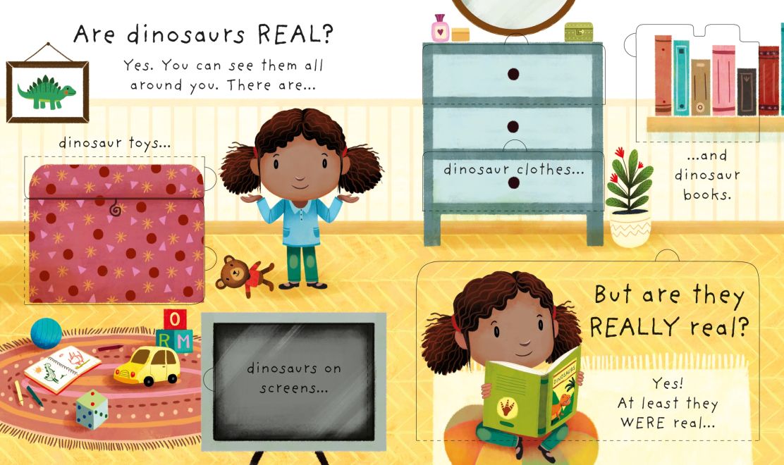 Usborne: Lift-the-flap Very First Questions and Answers Are Dinosaurs Real?
