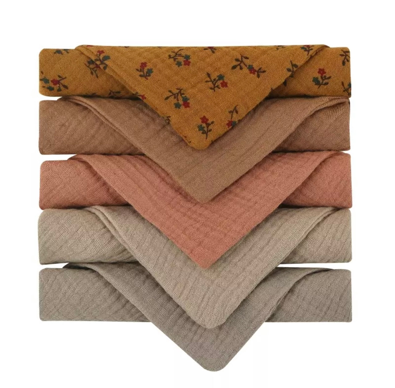 5 set Muslin wash cloth/Face Towel