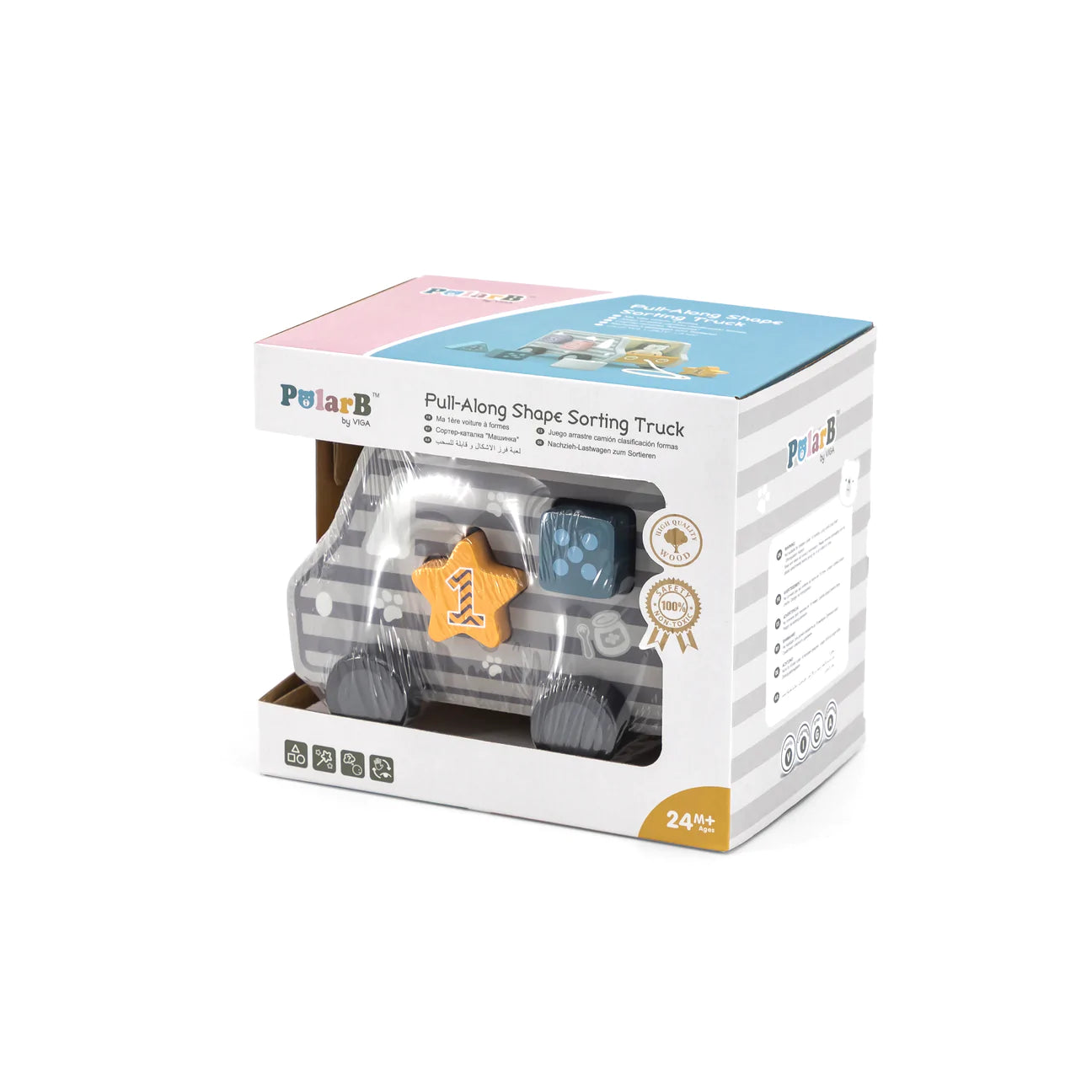 PULL ALONG SHAPE SORTING TRUCK