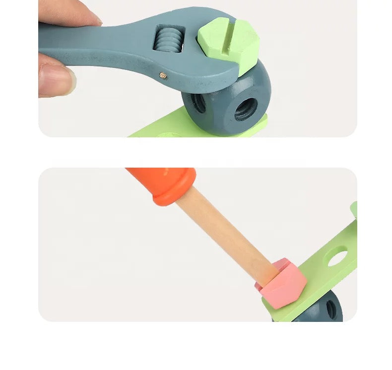 Take along wooden tool box