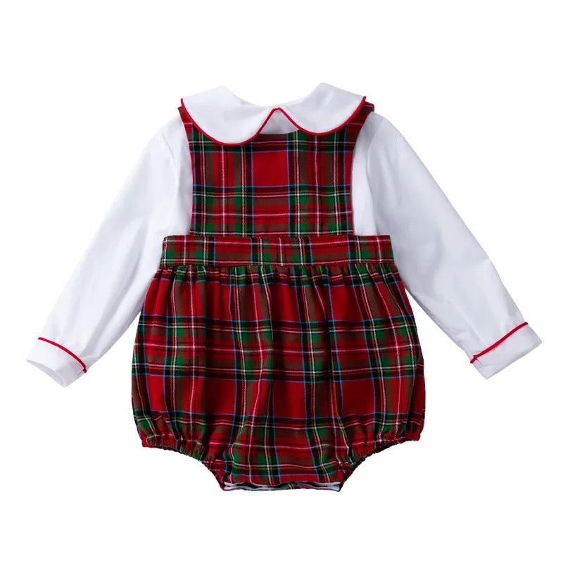 Max Cotton Christmas Plaid Set