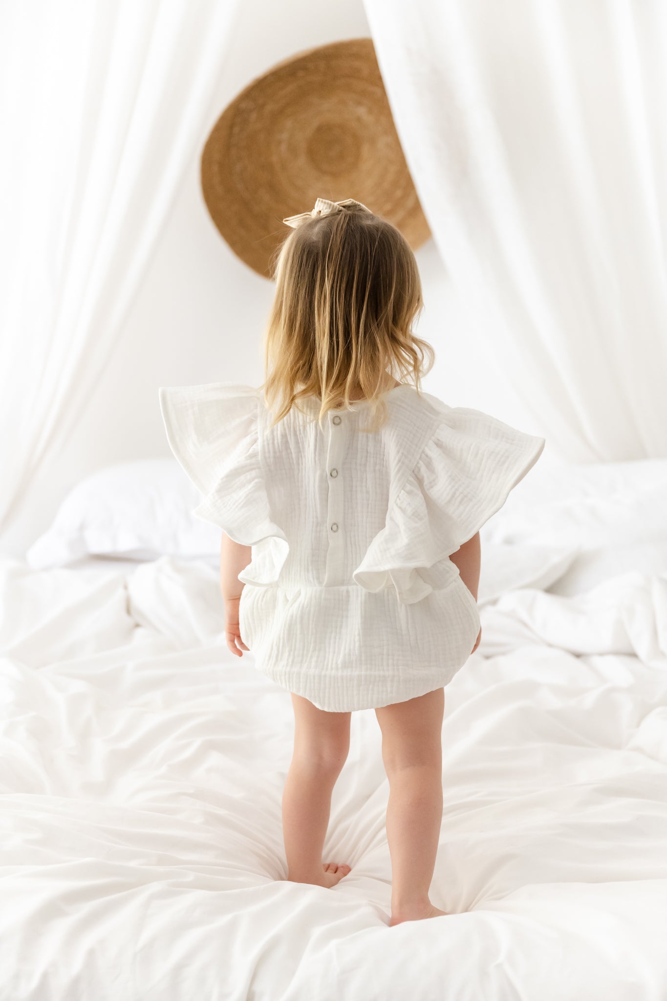 Skyler Organic muslin romper