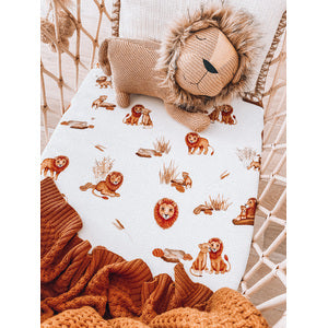 Lion Bassinet Sheet Change Pad Cover