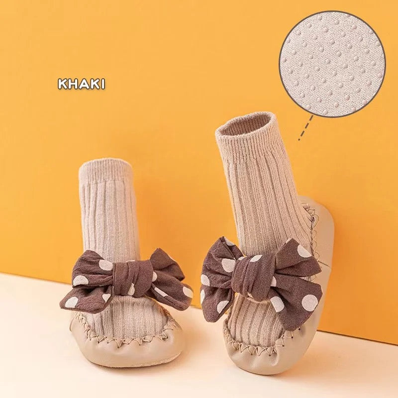 Anti Slip Bow Shoe Socks