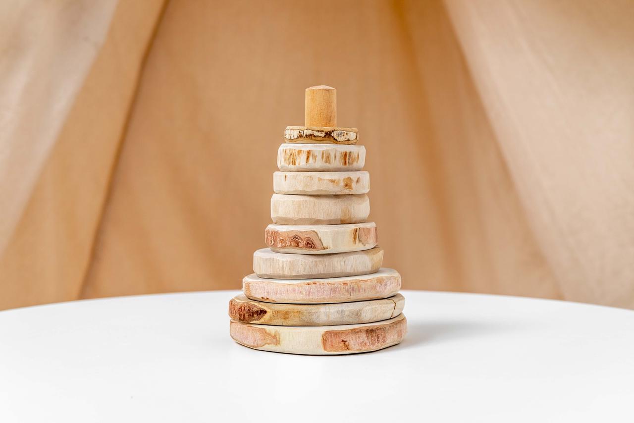 TWINVILLE-NATURAL WOODEN STACKER - Maxims Baby Store