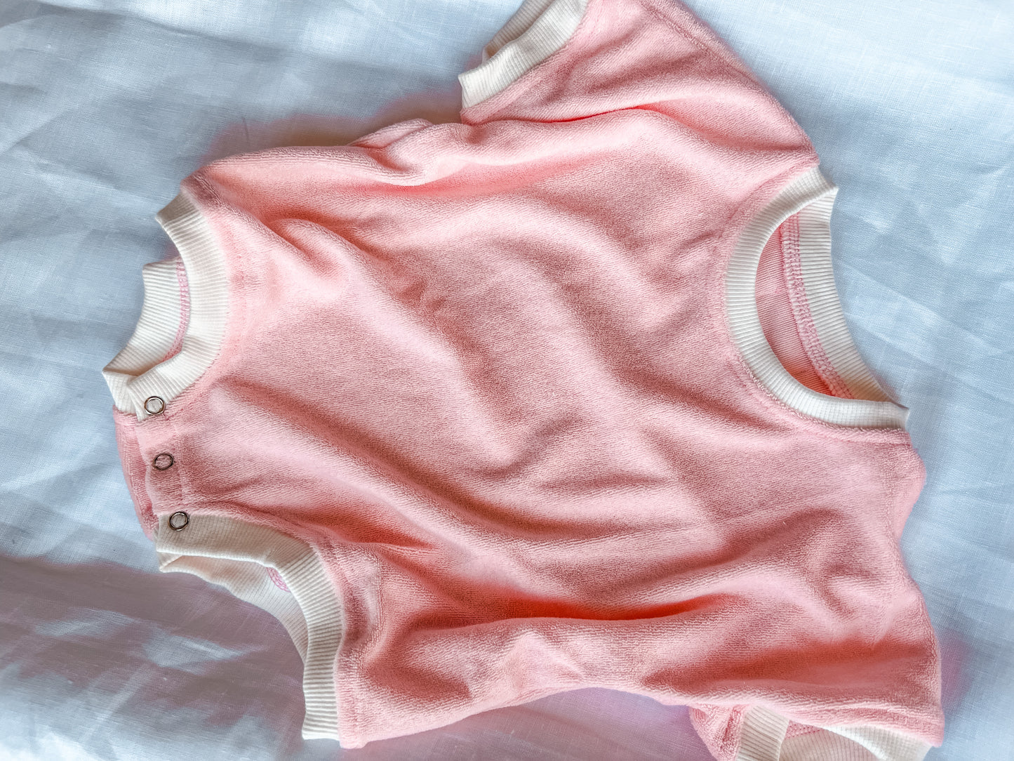 Terry Towelling Set /Romper -Seashell Pink