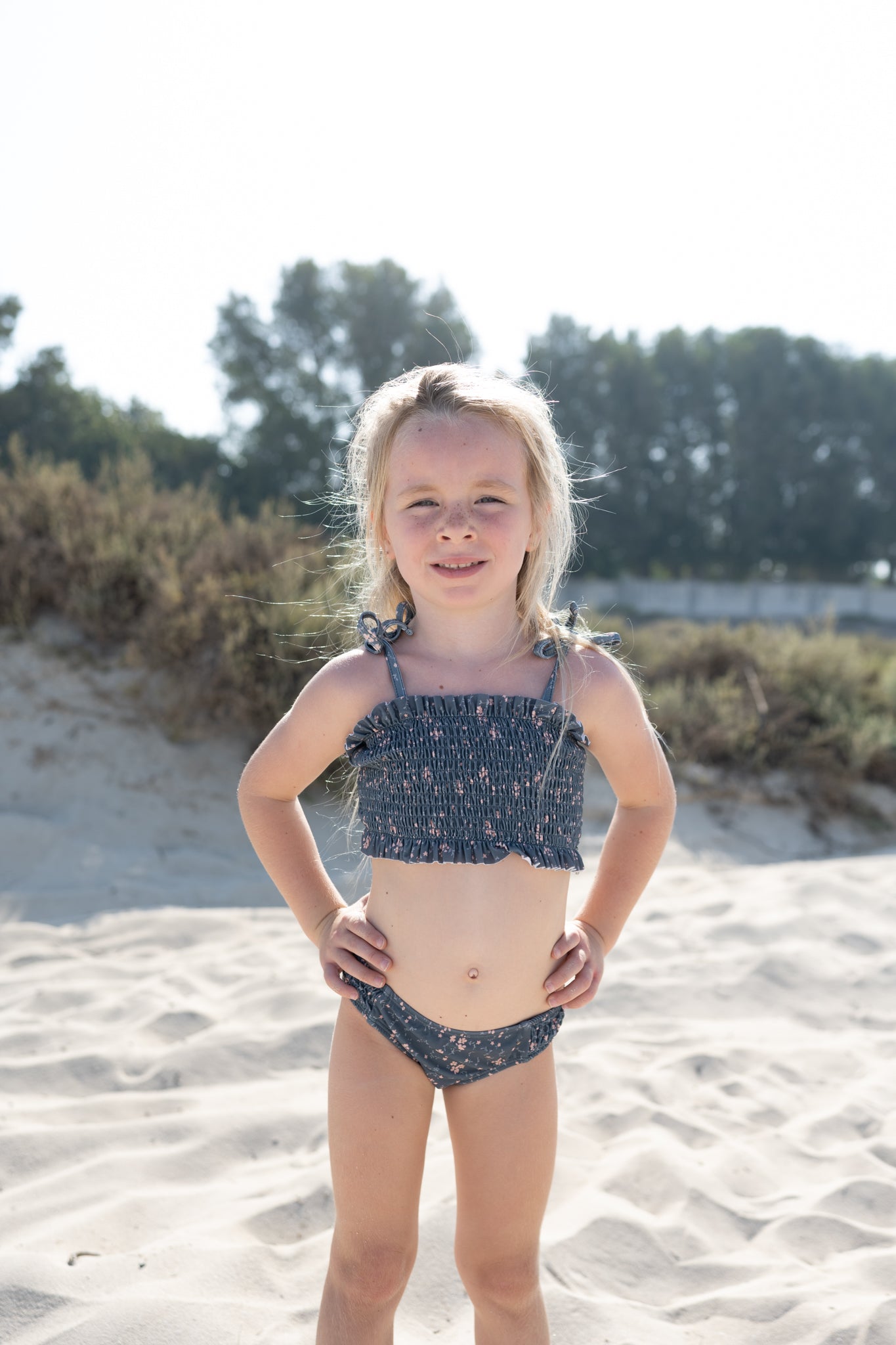 Kelly Printed Ruched Swimwear Set