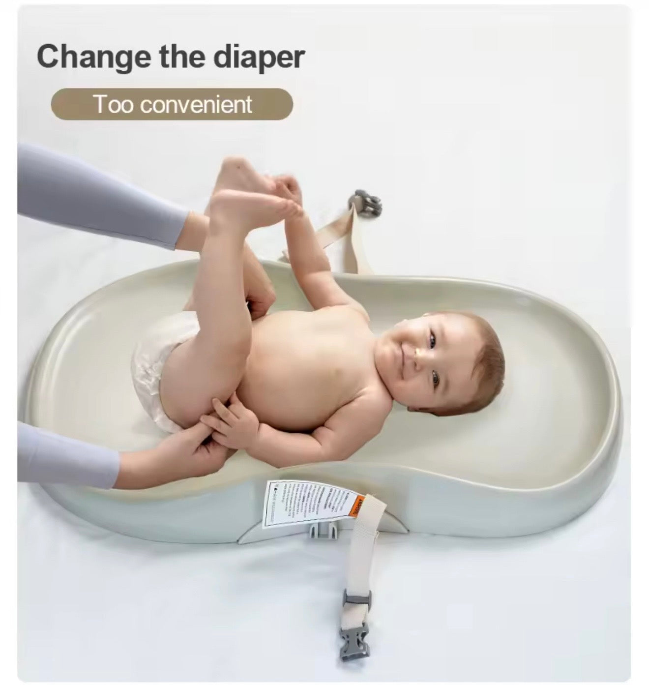 Waterproof Baby Changing Pad with Toy Mobile – Portable Newborn Diaper Changing Station