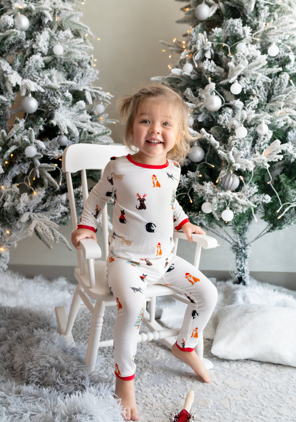 Bamboo Pajamas in Santa Paws