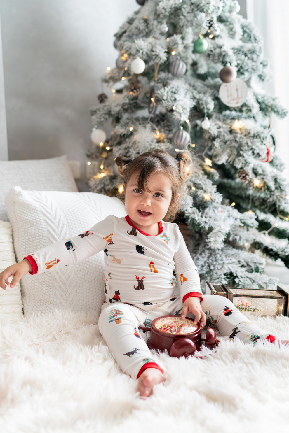 Bamboo Pajamas in Santa Paws