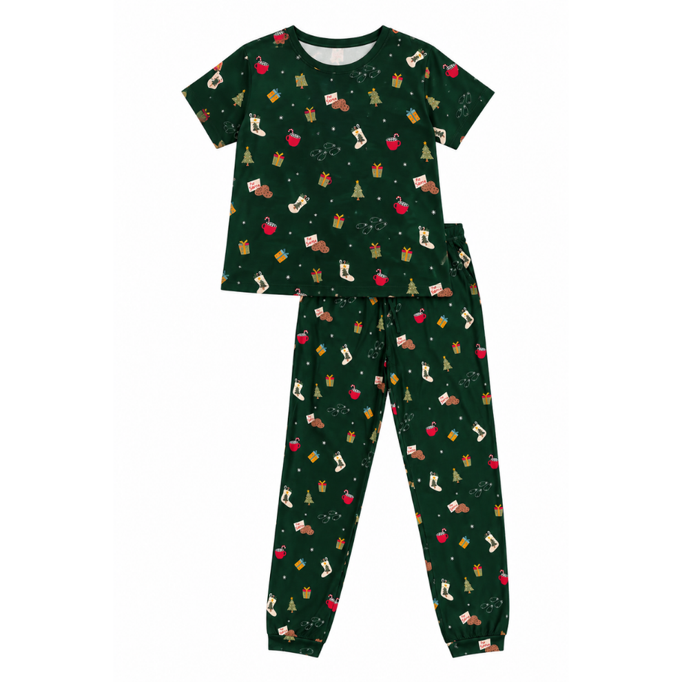 Adult Bamboo Pajamas in Night Before X-Mas (Unisex)