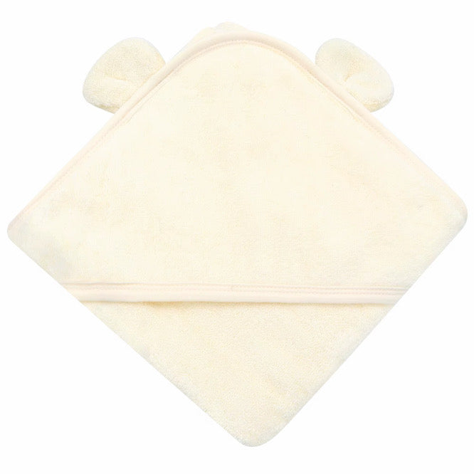 Personalised Organic Cotton Baby Hooded Towel with Bear Ears