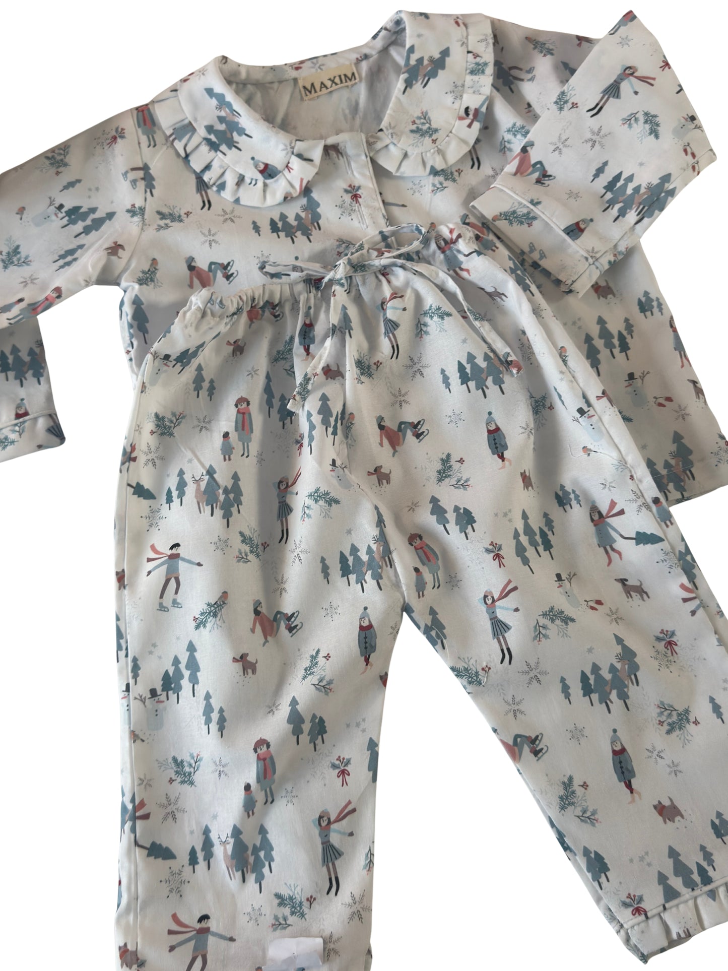 Snow Time Christmas Cotton Pyjamas