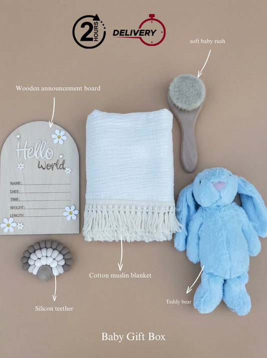 Pure & Cozy Newborn Bundle- Blue