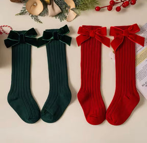 Christmas Socks with bow