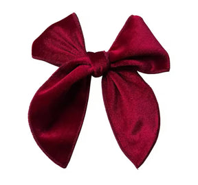 Velvet Christmas hair clip