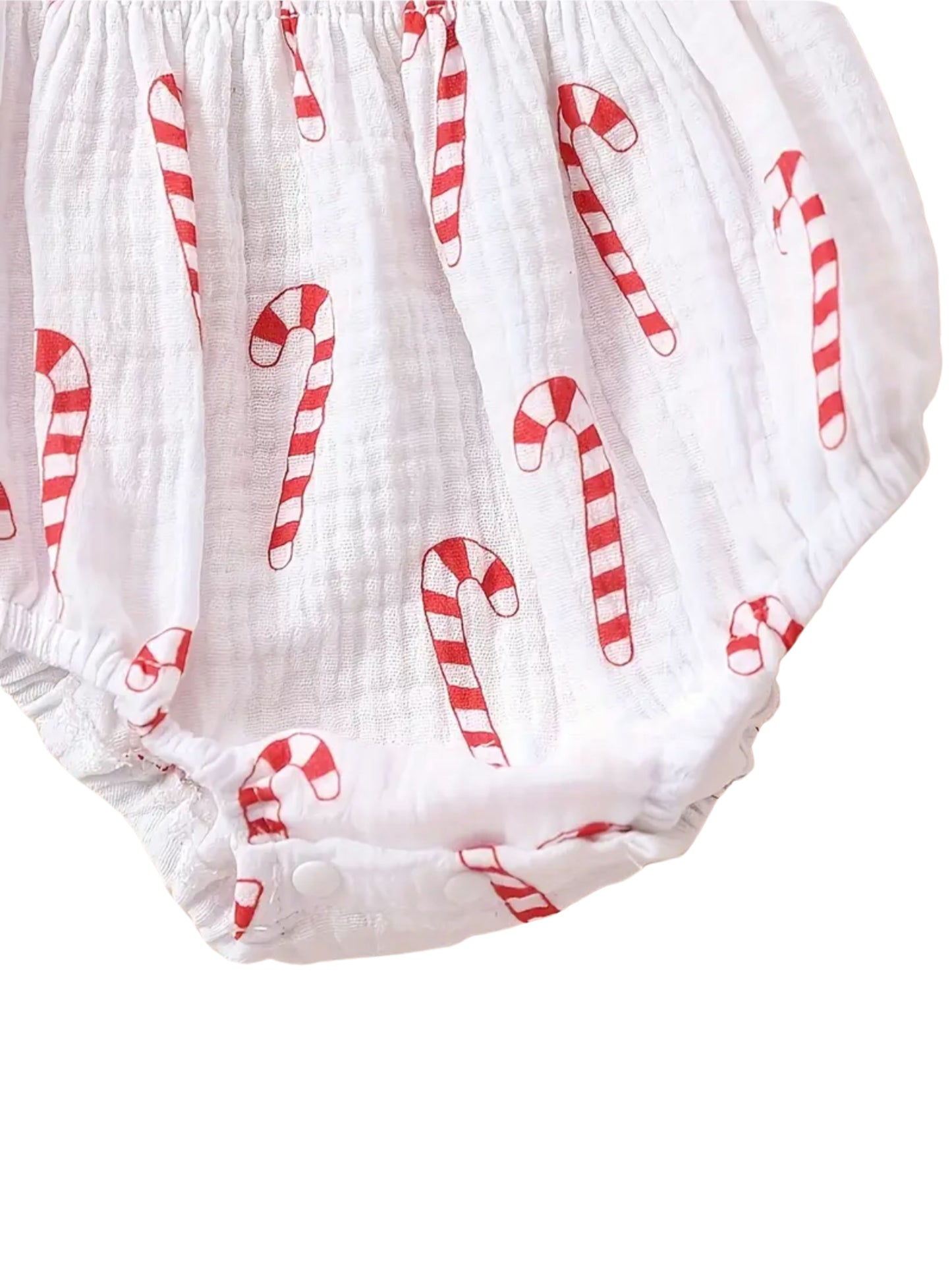Candy Cane Christmas Romper
