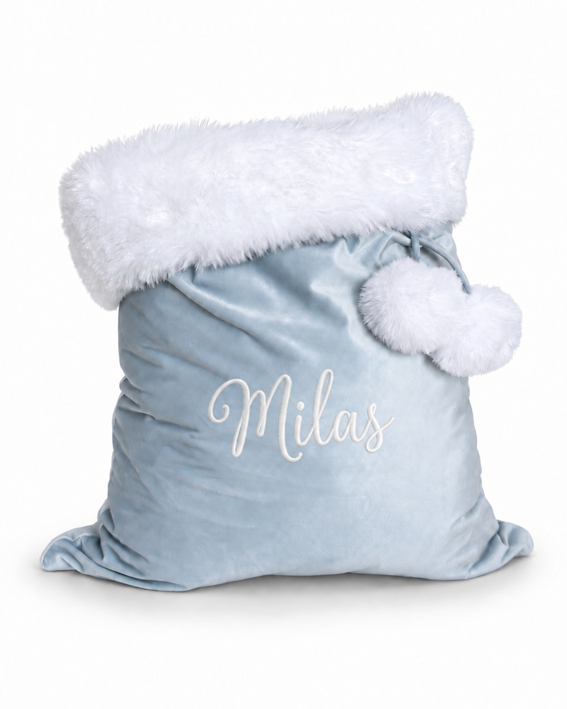 Personalised Velvet Christmas Santa Sack – Custom Embroidered Name
