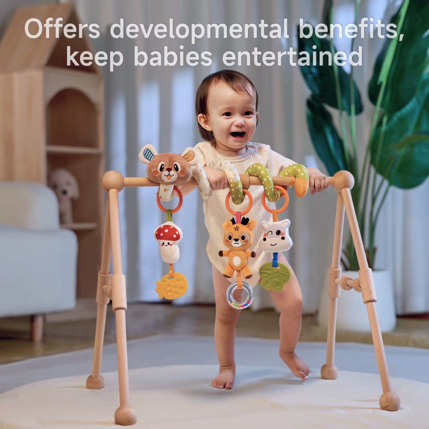 Baby Spiral Activity Toy for Stroller, Crib & Car Seat | Sensory & Teething Toy