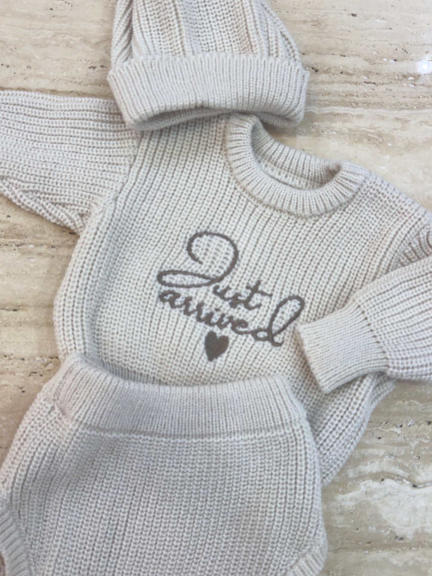 Just Arrived newborn announcement  Outfit