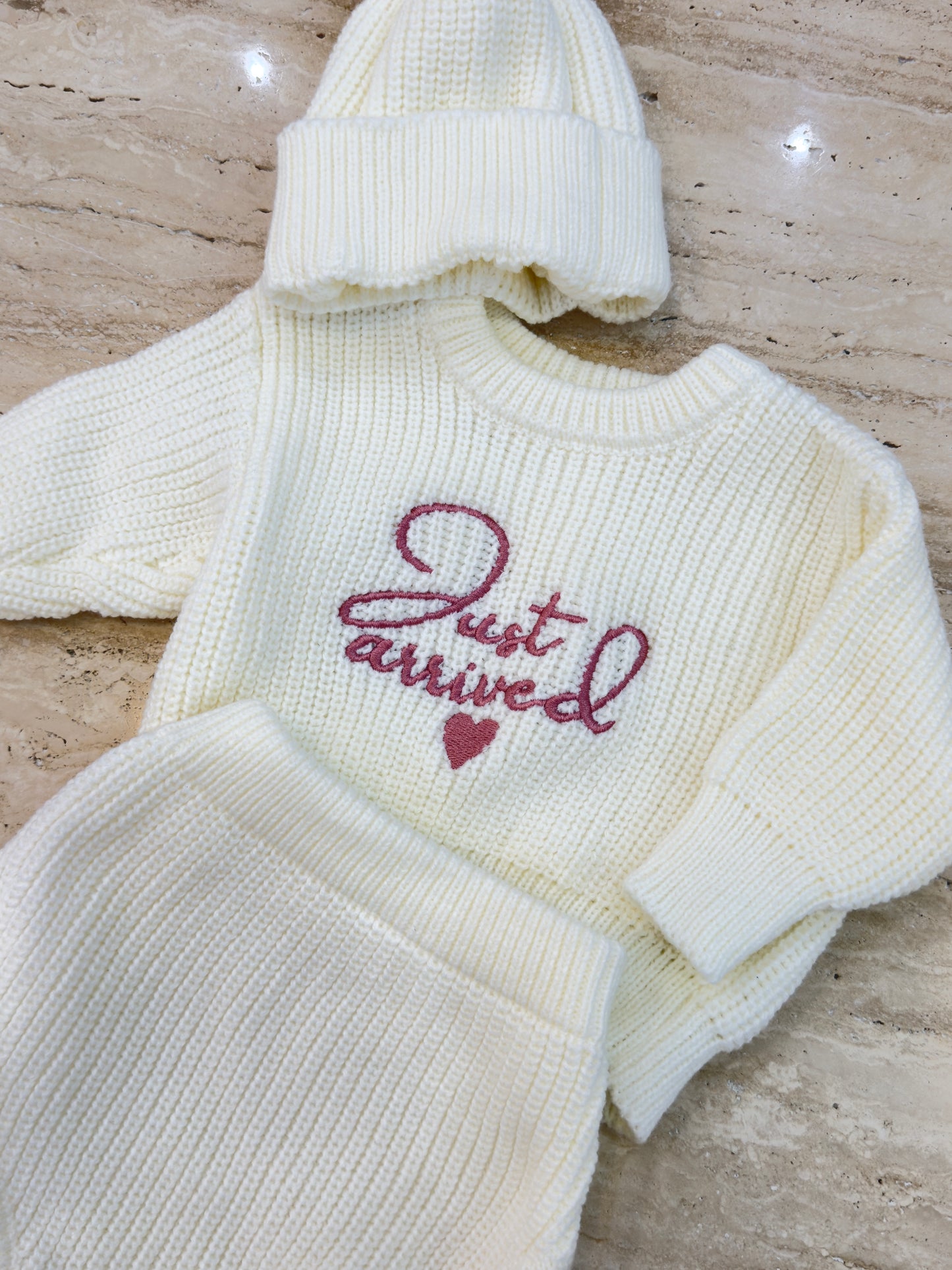 Just Arrived newborn announcement  Outfit