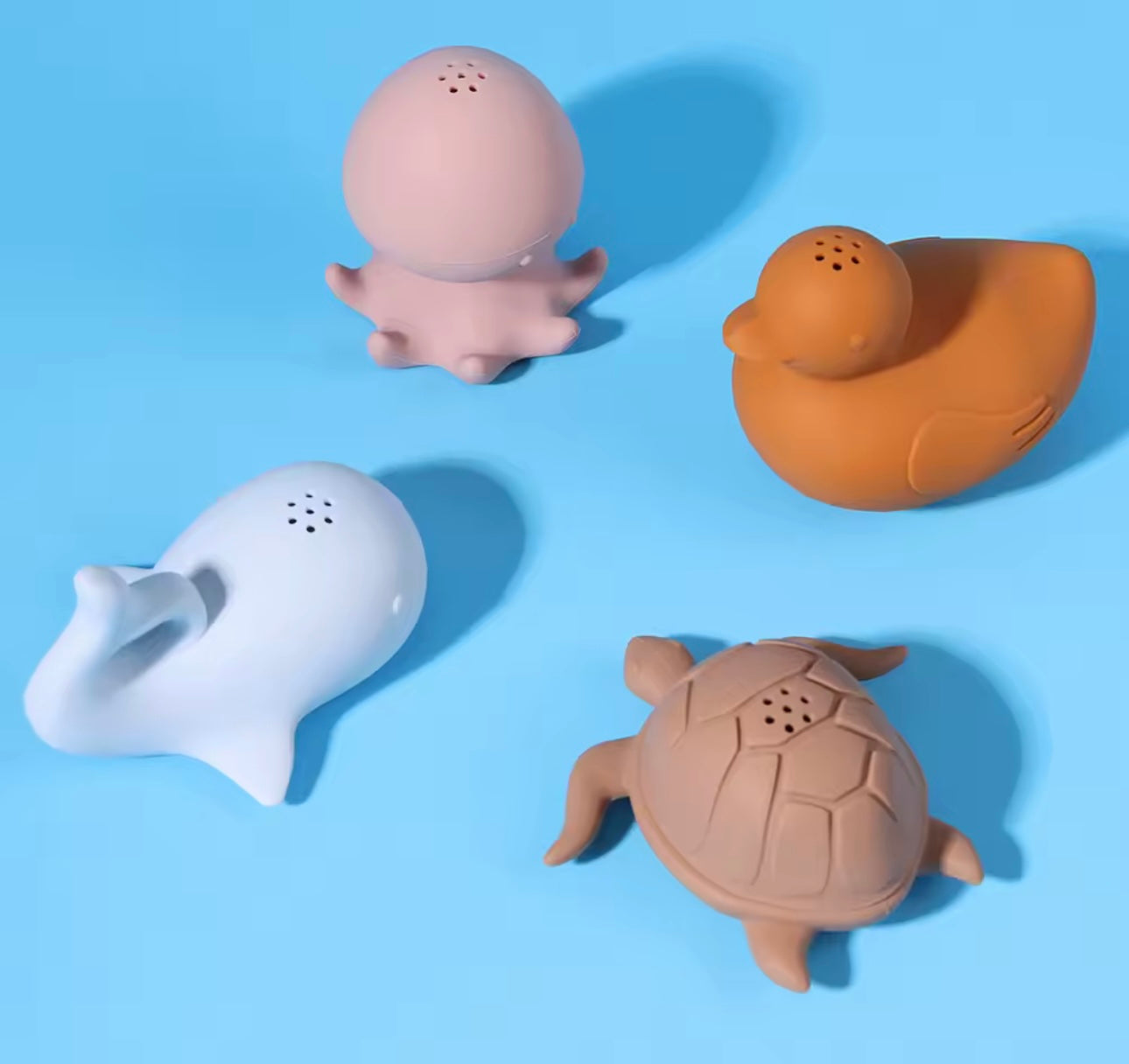 Soft Silicone Bath Toys Set (4pcs)