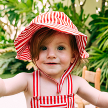 Bobby Seersucker Striped Bucket Hat