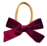 Velvet Christmas Headbow