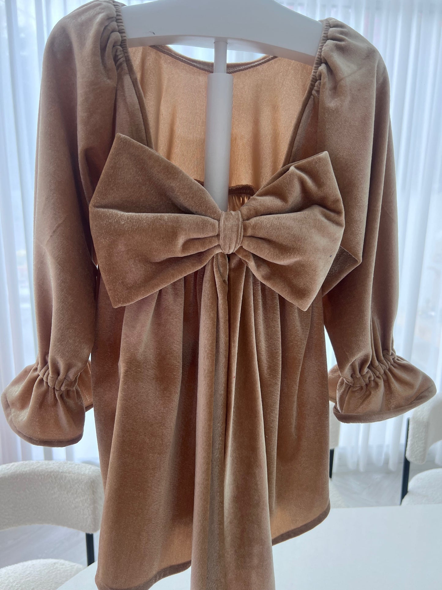 Velvety Big Bow Dress-4 New Colours Available