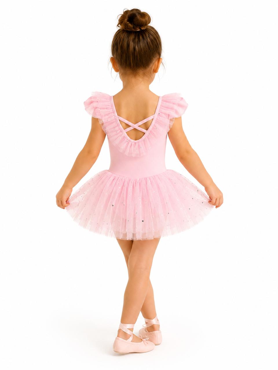 Girls Sparkle Tutu Ballet Leotard Dress