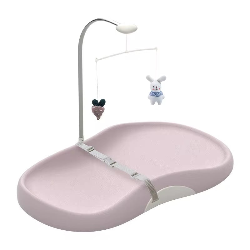 Waterproof Baby Changing Pad with Toy Mobile – Portable Newborn Diaper Changing Station