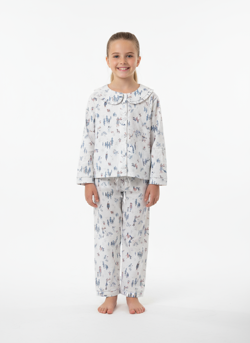 Snow Time Christmas Cotton Pyjamas