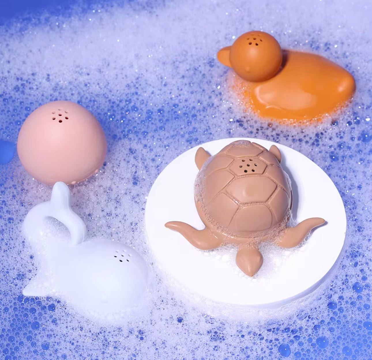Soft Silicone Bath Toys Set (4pcs)