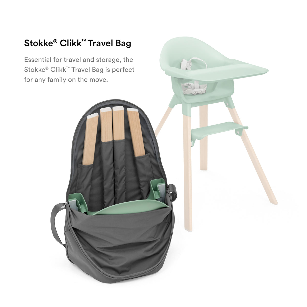 Stokke Clikk High Chair Travel Bag – Dark Grey