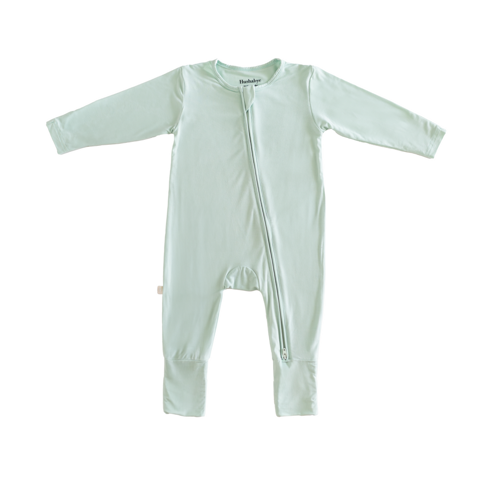 Zippered Sleepsuit in Light Sage