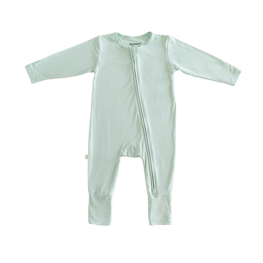 Zippered Sleepsuit in Light Sage